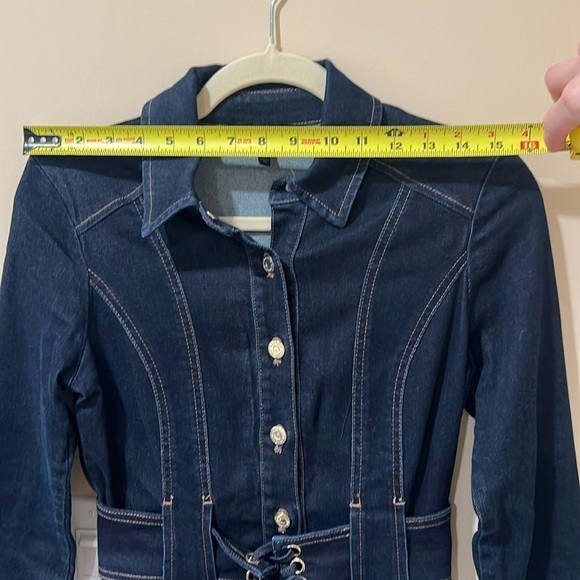 White House Black Market WHBM Jean/Denim Dress. LIKE NEW 2P. - Picture 5 of 10